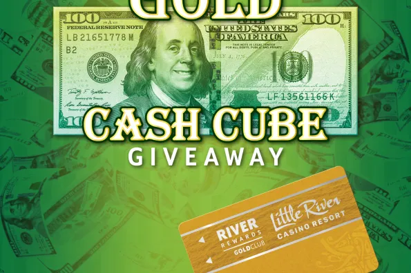gold cash cube giveaway